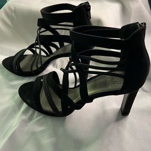 Impo black strappy heel sandals. Size 9M